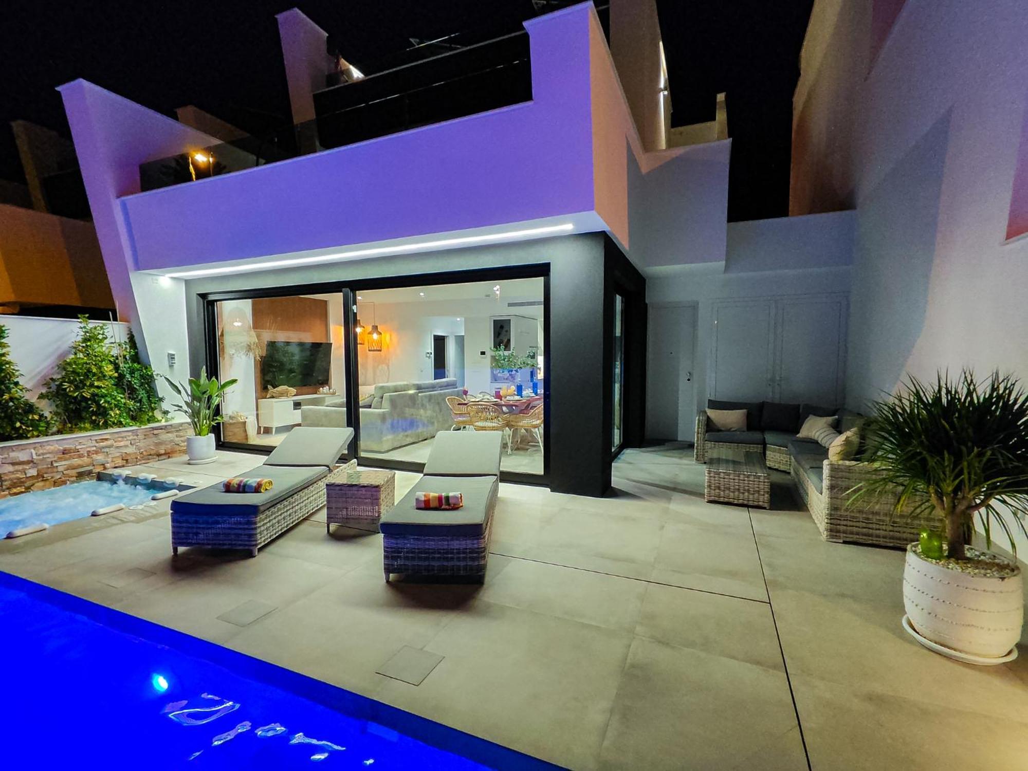 Villa Murcia - Private Heated Pool & Jacuzzi Santiago De La Ribera Exterior photo
